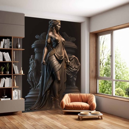 Greek Helen Wallpaper | Troy Statue Mural YM-00299