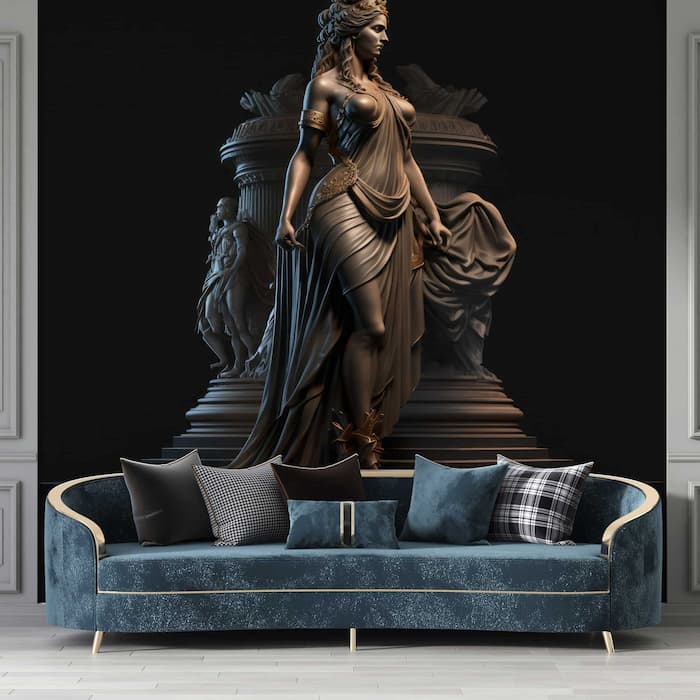 Greek Helen Wallpaper | Troy Statue Mural YM-00299