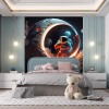 Moonwalker Astronaut Wallpaper | Outer Space Mural YCO-00211