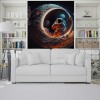 Moonwalker Astronaut Wallpaper | Outer Space Mural YCO-00211