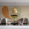 Minimalist Coffee Wall Mural | Retro Cafe Wallpaper YC-05070