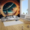 Futuristic Space Wallpaper | Sci-Fi Galaxy Mural YCO-00219
