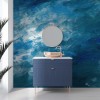 Textured Navy Wallpaper | Oil Painting Wall Art YS-04048