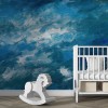 Textured Navy Wallpaper | Oil Painting Wall Art YS-04048