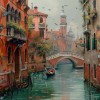Venice Canal Mural | Italian Vintage Wallpaper YD-05043